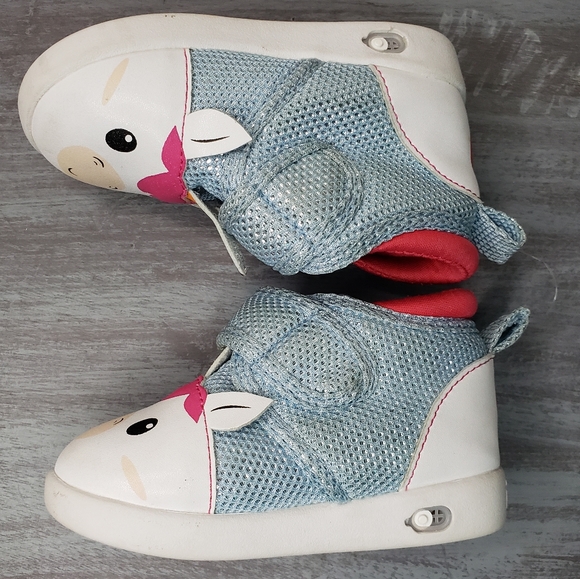 Ikiki Unicorn Squeaky Shoes toddler size 4 - Picture 7 of 10